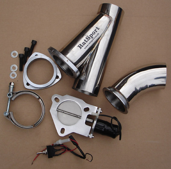Powered Electric Exhaust Cut Out Valve Kit