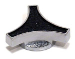 Carb Chrome Air Filter Nut 3 Ear Spinner Type Medium