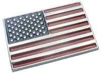 Stars & Stripes Chromed ABS Plastic