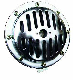 Classic Steel Slotted Grill Horn in Chrome or Satin Black