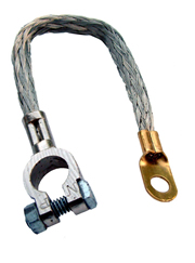 BATTERY CABLE LEADS HEAVY DUTY BATTERY LINK LEADS STRAP EARTH LEISURE 