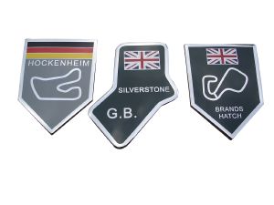 Racing Circuit Enamel Badge Self Adhesive