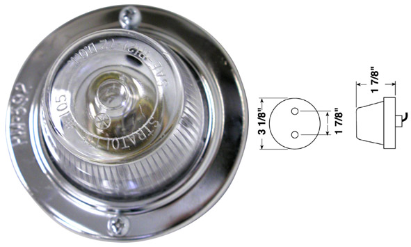 Chrome Circular Lamp