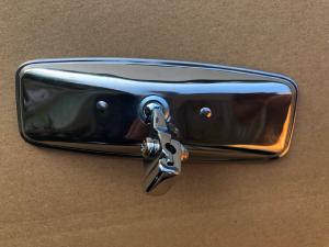 Rod Mounted Rear View Mirror Stainless Back