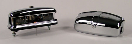 Chrome Cover For Lucas L467 Rear Plate Lamp