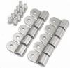 Stainless Single Saddle Clip Clamp Pack 12