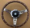 RatSport Classic Wood Steering Wheel Dished