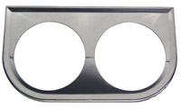 Gauge Panel Bracket Twin Chrome
