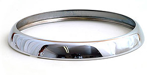 Headlamp Chrome Rim 7"