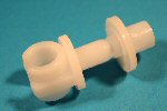 Plastic Pipe Clip for Solid Pipe 1/4" Single