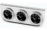 Gauge Panel Bracket Triple Chrome