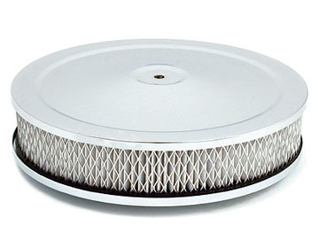 9" Chrome Air Filter for Holley, Rochester, Carter, Edelbrock