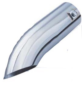Curved Stainless Deflector Tailpipe