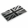 Union Jack Black & Chrome Enamel Badge Self Adhesive
