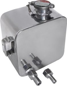 Alloy Radiator Header & Breather Tank (Pressure Cap Type) Rectangular