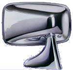 Classic British Stainless Door Mirror