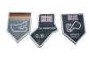 Racing Circuit Enamel Badge Self Adhesive