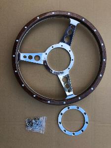 RatSport Classic Wood Steering Wheel Dished