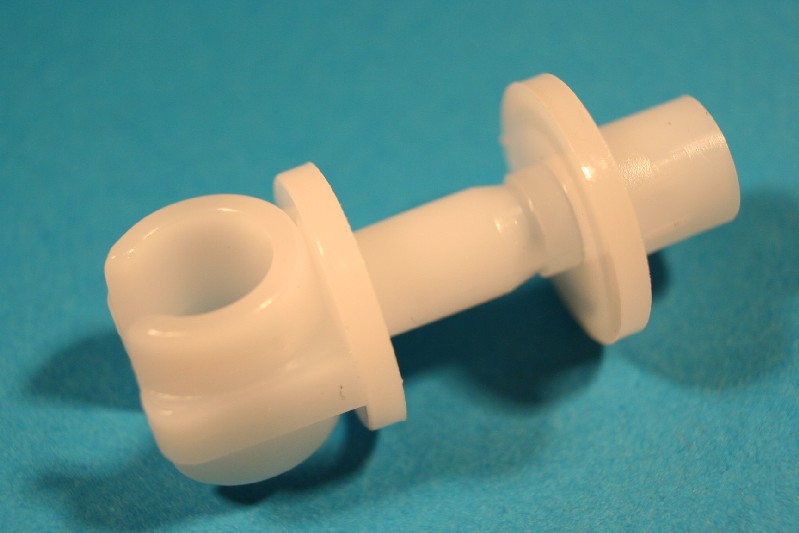 Plastic Pipe Clip for Solid Pipe 1/4" Single